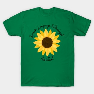 Speech Language Pathologist assistant Sunflower T-Shirt